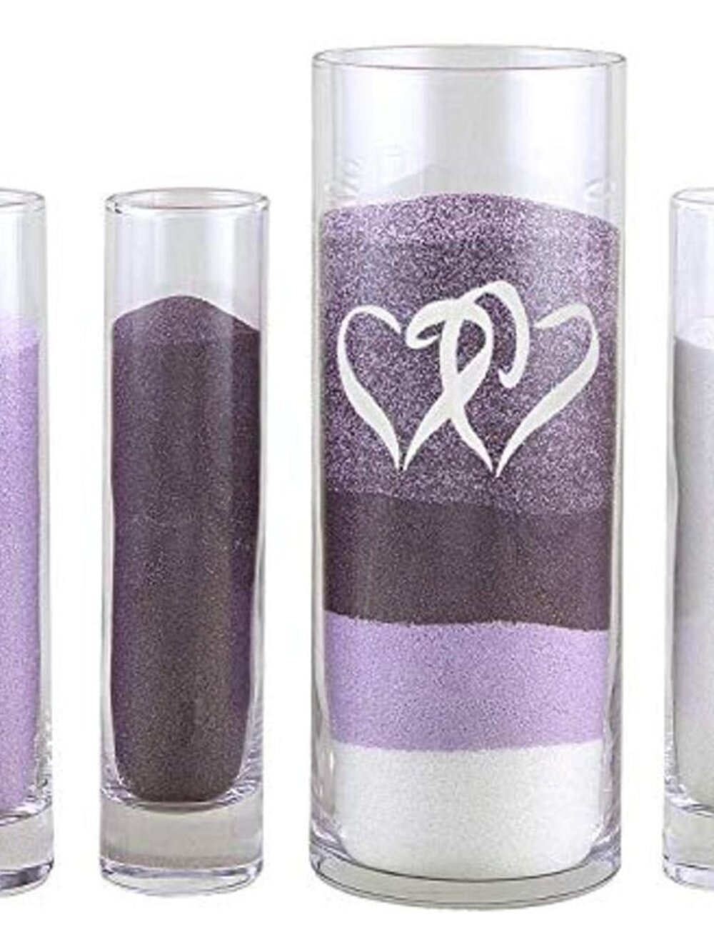 Wedding Accessories Sand Pouring Ceremony Cylinders, 4 Piece Set